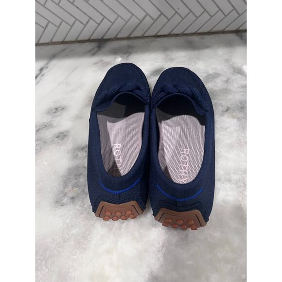 Rothy’s The Driver Navy Knit Loafer Driving Shoe Men’s 10 / W11.5 Gum Sole main image 9